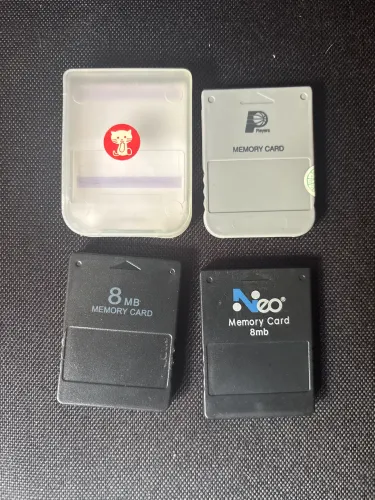 3 Memorys Cards Ps1 e Ps2 - Similares