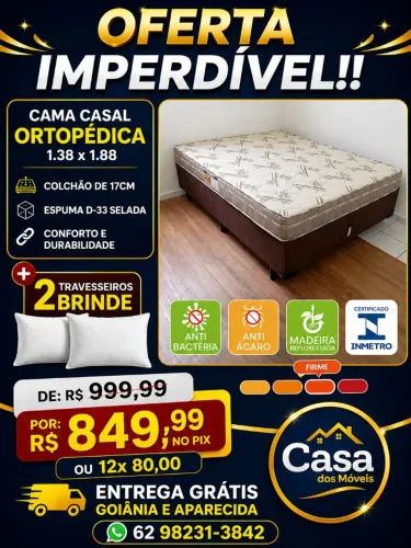 Cama Casal ÓTIMA QUALIDADE EM OFERTA