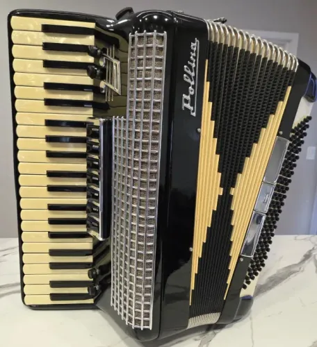 Acordeon gaita sanfona POLLINA italiana oitavada ESTADO DE NOVA