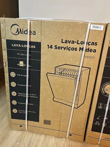 LAVA LOUÇAS MIDEA 14 SERVIÇOS 110V - PRETO - NOVA E LACRADA