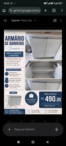 ARMÁRIO DE BANHEIRO