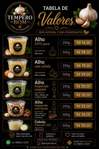 Alho 100% puro