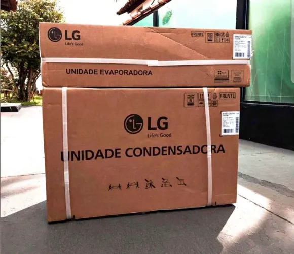 Ar Condicionado Split Hi Wall LG Inverter Smart Voice AI 12.000 Btus Frio 220v R-32