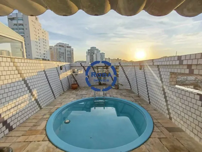 Cobertura Exclusiva à Venda no Gonzaga, Santos | Piscina e 2 Vagas na Rua Pasteur