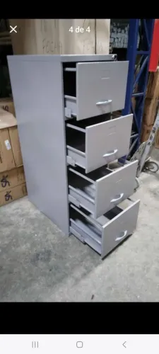 Arquivo de aço com 4 gavetas chapa leve.( só novos )