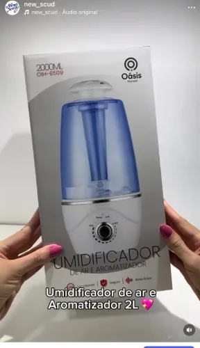 Umidificador de ar e Aromatizador 2L