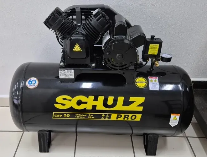 Compressor Ar Schulz Semi novo 10/110CSV Pro Monofasico