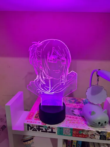 Attack On Titan, Hange Lâmpada Luminária Luz Led