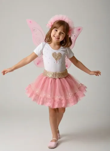 Fantasia infantil borboleta rosa