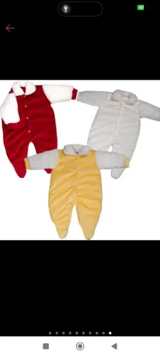 Kit 3 Peças Macacão Plush Bebe Veludo Macio Menino