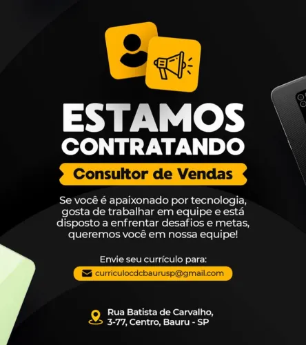 CONTRATA-SE VENDEDOR(a)