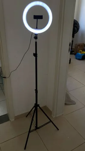 Ring Light Profissional Led 12 Polegadas 30 Cm Com Tripé De 2 metros Suporte De Celular