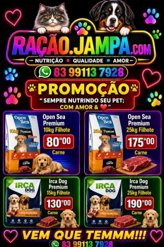 RAÇÃO FILHOTE 10kg/15kg/20kg/25kg