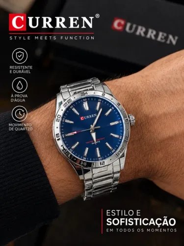 Relógio Curren Luxo Masculino