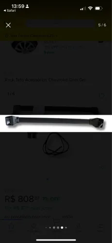 Rack Teto Bagageiro Chevrolet Onix Prisma Original 13/20
