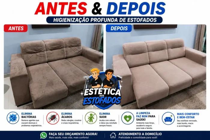 Higienização de estofados 