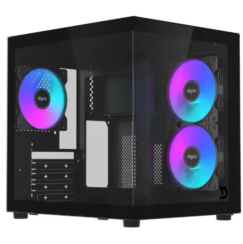 Gabinete mini tower com 3 fan rgb