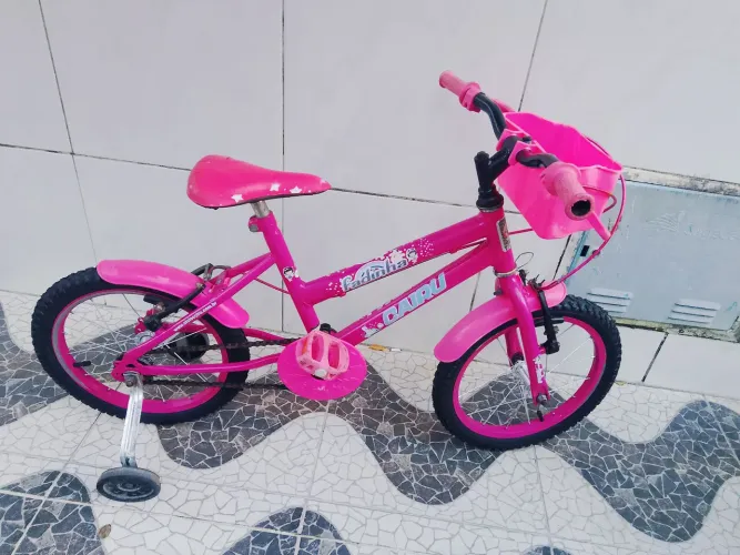 Bicicleta aro 16 nova pra menina de 3 a 6 anos completa