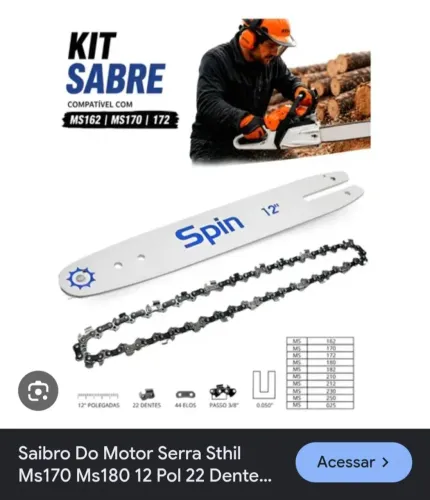 Saibo nem motosserra