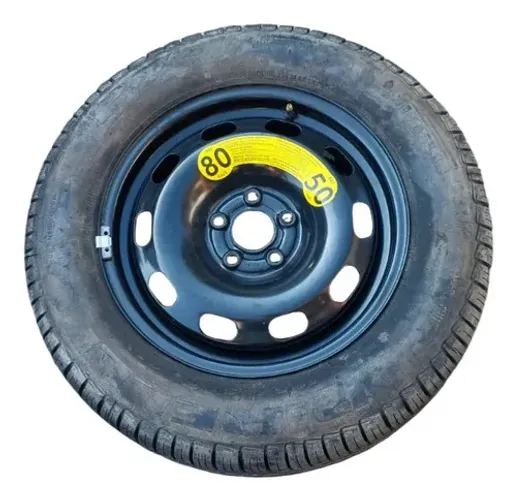 Roda De Ferro Aro 15 Estepe Com Pneu Original Vw Bora 2008 Preto