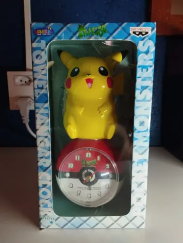 Relógio despertador Pikachu - BANPRESTO 2001 (Caixa Original)