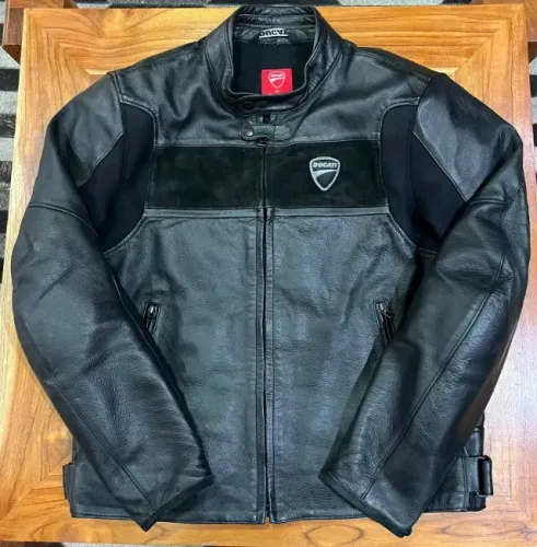 Jaqueta Masculina Couro Company C1 Ducati Preta