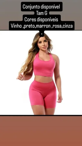 Fitness Femininos Short e Top para Academia Liso