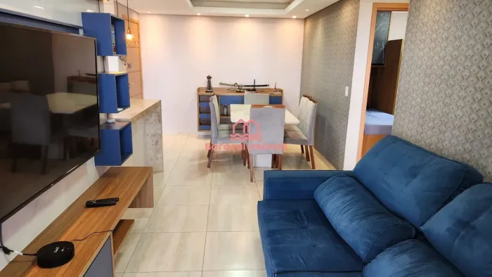Apartamento Locação em Mirim, Praia Grande - SP MOBILIADO COM VISTA MAR
