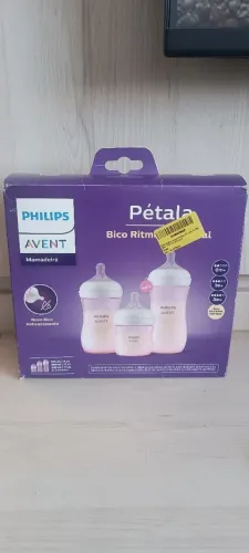 Kit com 3 mamadeiras Avent