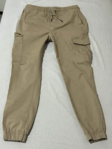 Calça Jogger Cargo C&A - Cáqui - Tamanho 42