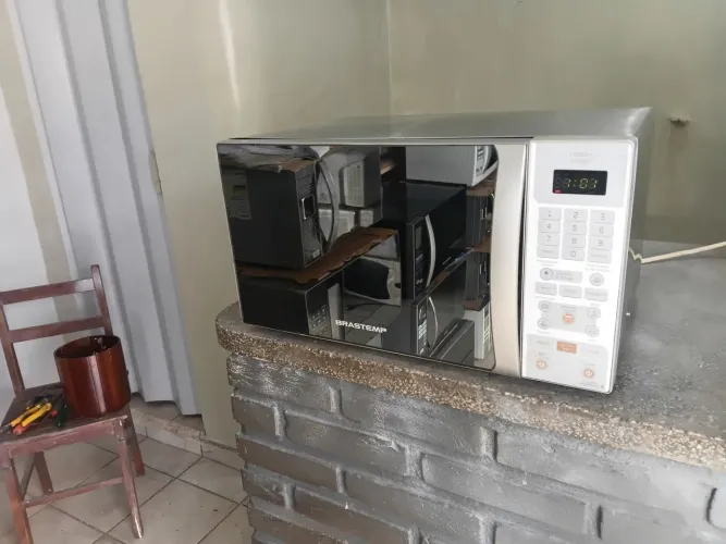 Microondas brastemp inox