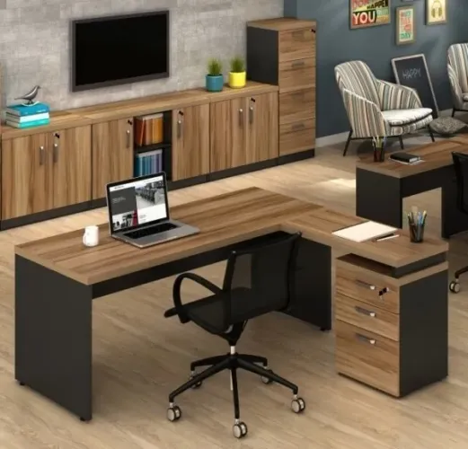 MESA 1,50X0,60 COM GAVETEIRO PEDESTAL