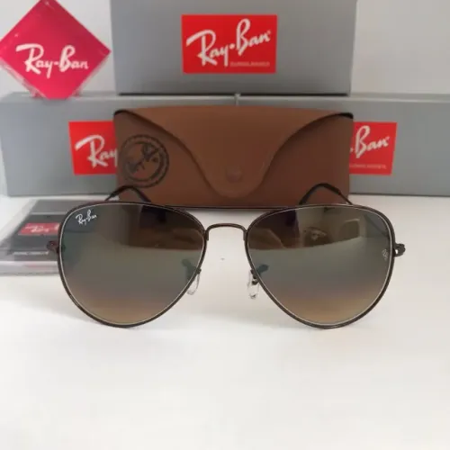óculos de sol ray ban aviador coffe marrom lentes de cristal