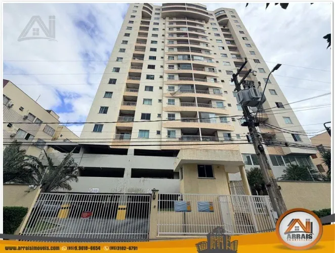 Apartamento com 3 dormitórios para alugar, 73 m² por R$ 3.365,00/mês - Benfica - Fortaleza