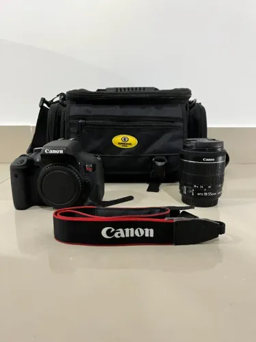 Câmera para Iniciantes (Canon T6i 9.000 cliques + Bolsa + Lente 18-55 mm STM)