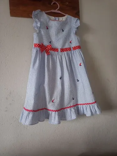 Vestido infantil Marinheira