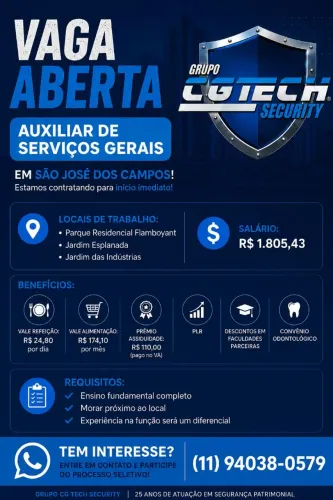 Auxiliar de Serviços Gerais