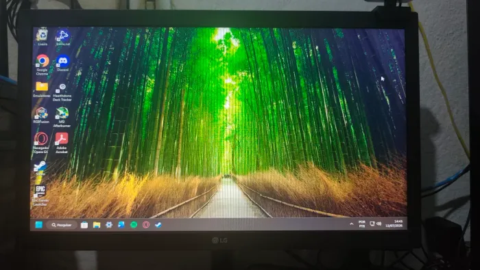 monitor LG 19,5 polegadas, HDMI/VGA, HD e 75Hz
