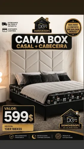 CAMA BOX + CABECEIRA