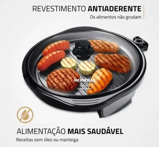 Grill Redondo Cook & Grill Panela Elétrica Fun Chicken 40cm Novinho