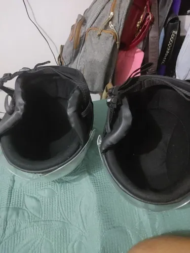 Capacetes Retrô Estilo Motoca (Marrom e Preto) - Par