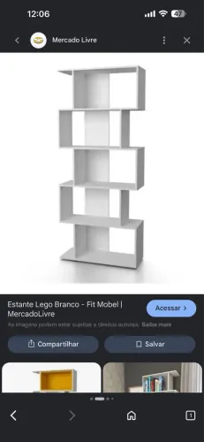 ESTANTE LEGO BRANCO 