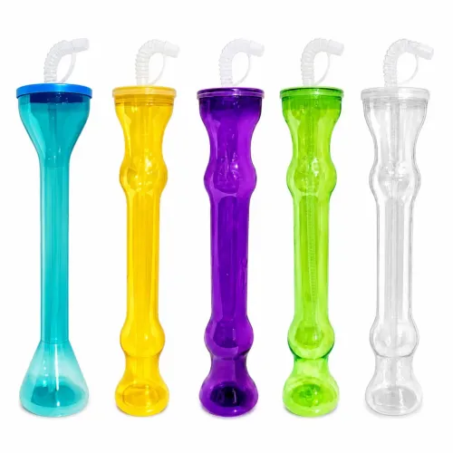 Kit com 10 Copos infantil 500ml com tampa e canudo