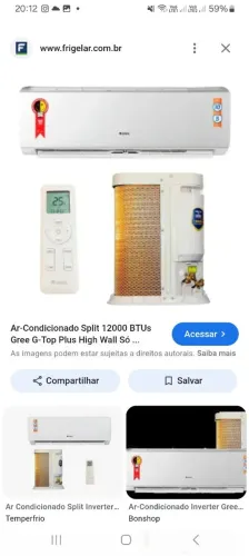 Vendo Ar condicionado 12.000btus Gree (3anos de uso) Em perfeito estado, gela demais!!!