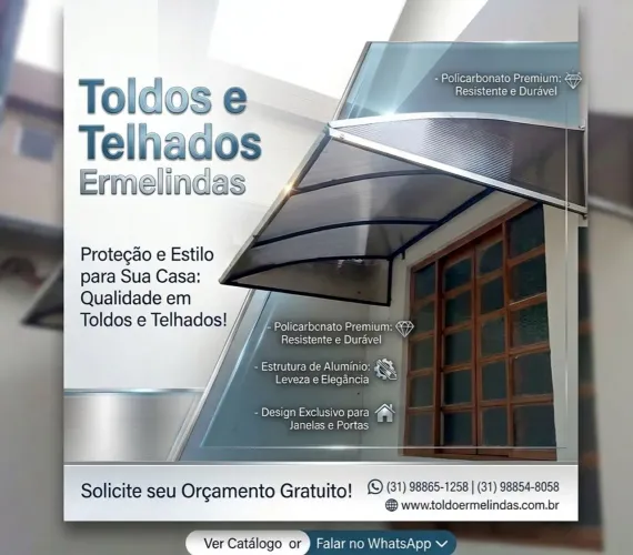 Toldos e Telhados em BH e Região - Fabricação e Instalação Profissional