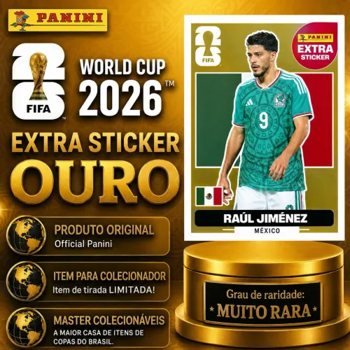 Figurinha legend dourada copa do mundo 2026 