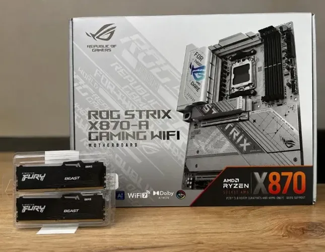 Kit Placa mãe ROG X870-a + 2x8GB 5600Mhz