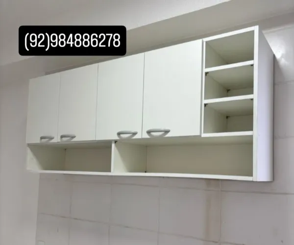Armário aéreo em mdf 4 portas