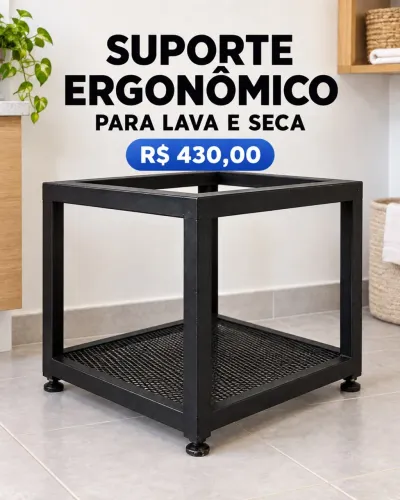 Suporte ergonômico para lava e seca/lavadora - usado