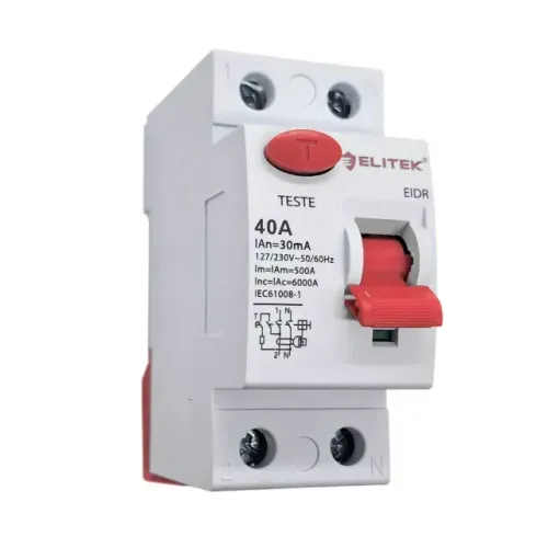 Interruptor Diferencial DR 2 Polos Bipolar 40 Âmperes 40A